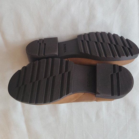 Sorel Emelie II tan suede zip bootie size 9 NWOB - Picture 4 of 12